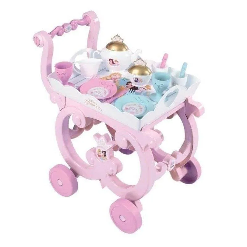 Carrello da gioco Smoby Desserte XL Disney Princess rosa con 17 accessori - immagine 1