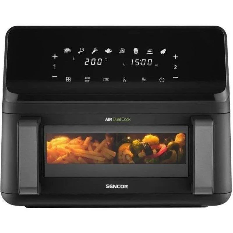 Friggitrice ad Aria Sencor SFR 9650BK con Finestra 9 L 2700 W - immagine 1