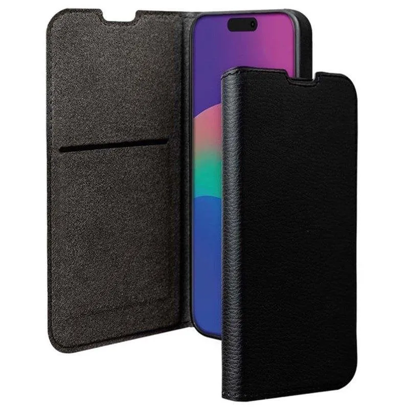 BigBen Custodia Folio Wallet Microfibra Nera Magnetica per iPhone 17 Air - immagine 1