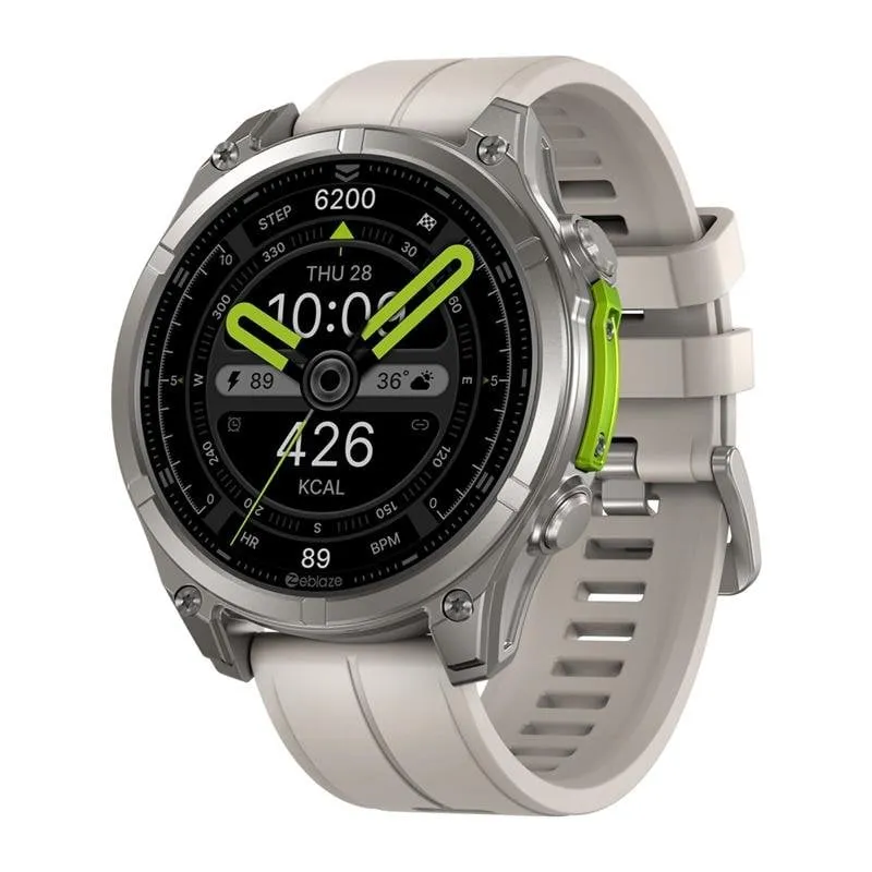 Zeblaze Vibe 8 Bluetooth GPS 1,43" Grigio Taglia Unica IP69K SpO2 Cardiofrequenzimetro - immagine 1