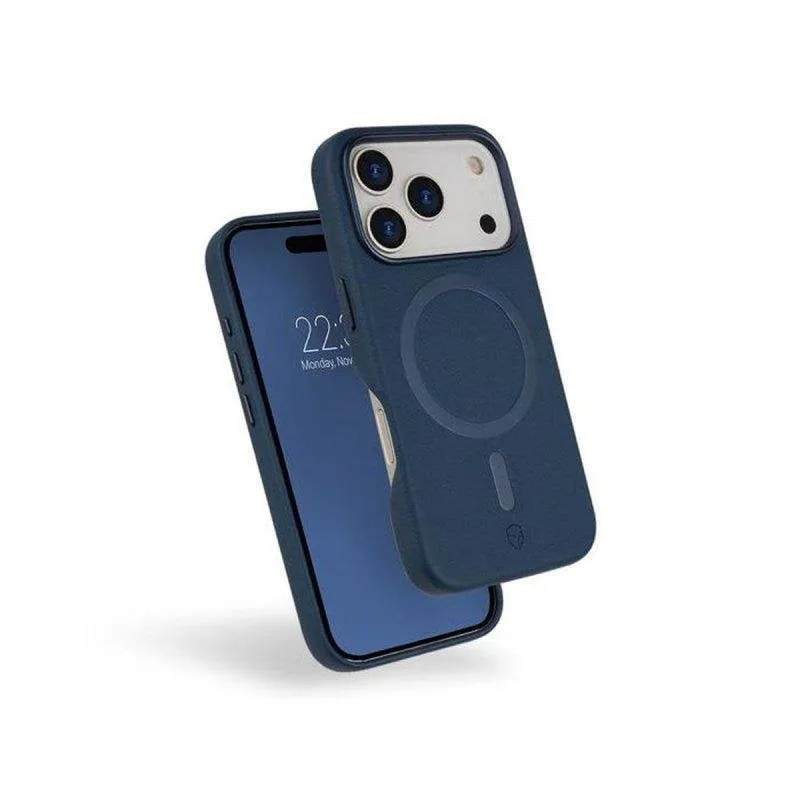 Custodia Force Case Fc Platinium MagSafe Slim Pelle Sintetica Blu per iPhone 17 Pro - immagine 1