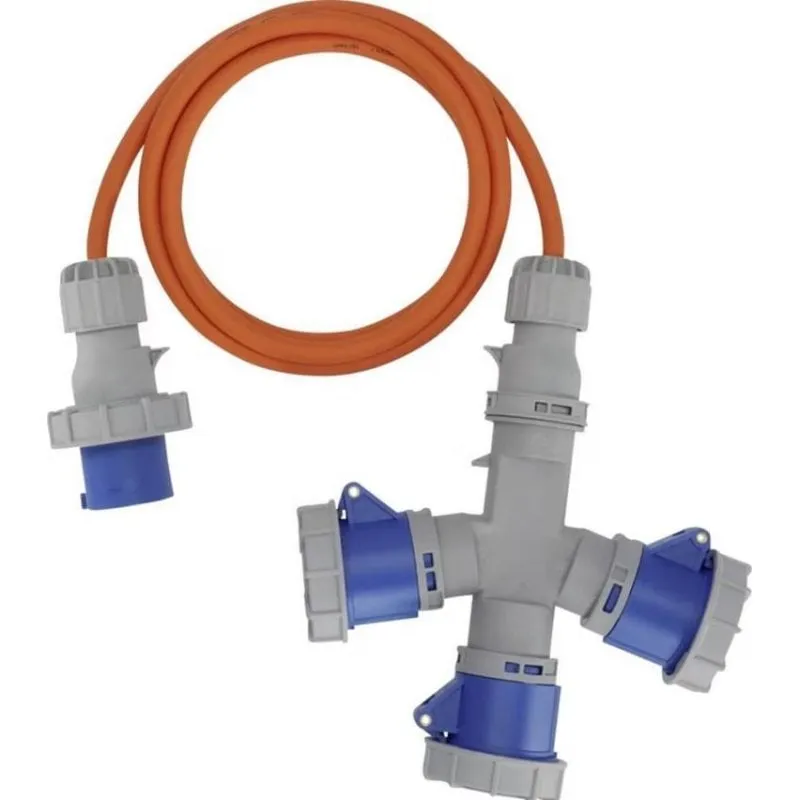 Multipresa Brennenstuhl 3 prese CEE 16/3 16 A impermeabile e antipolvere - immagine 1