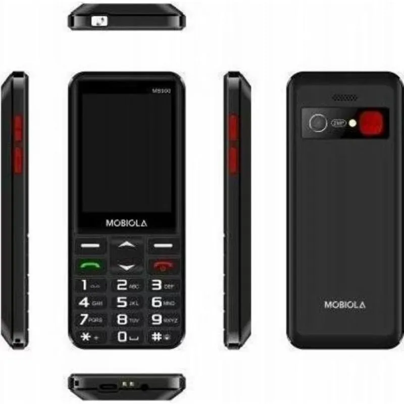 NoName MB900 4G Telefono per Anziani Bluetooth USB WLAN Nero - immagine 1