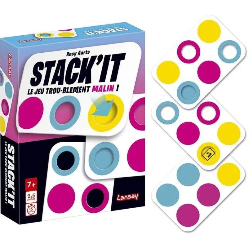 Stack'it Lansay Gioco di carte tattico familiare 2-5 giocatori - immagine 1