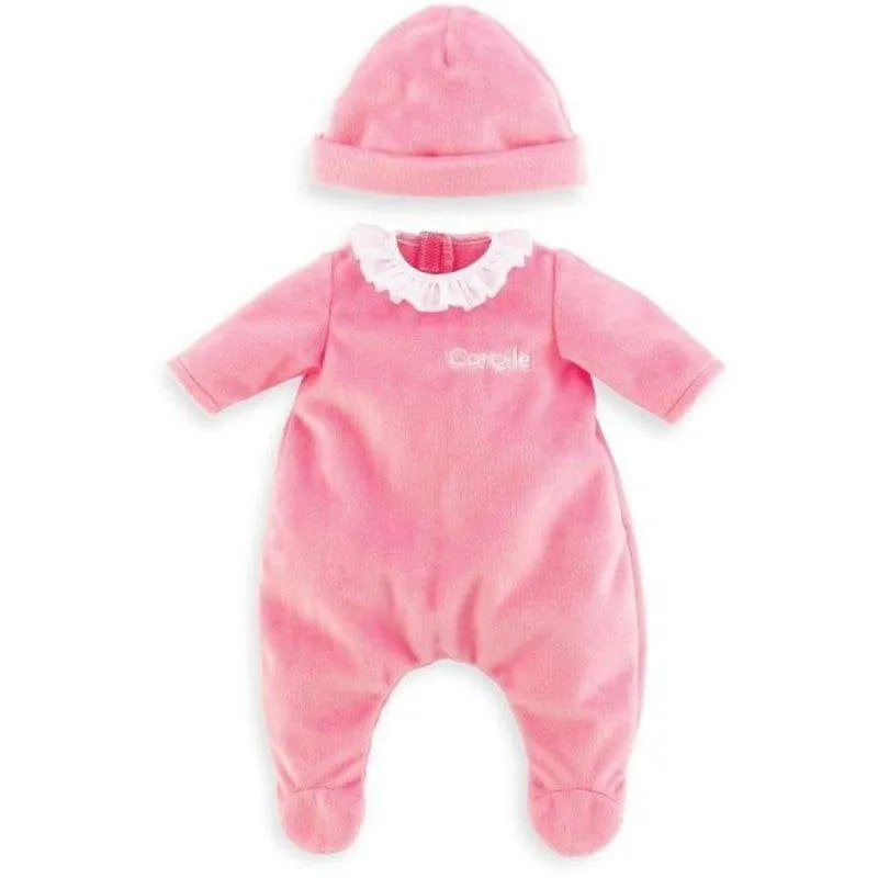 Set Pigiami Rosa e Cappuccio Corolle Mon Grand Poupon 36 cm - immagine 1