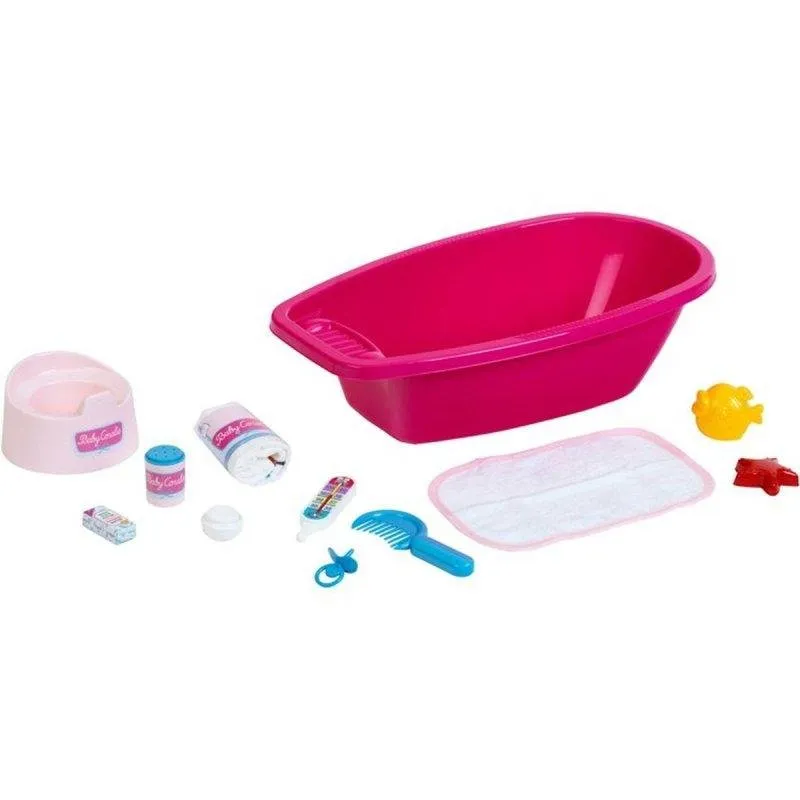Set vasca per bambole Klein Princess Coralie rosa 10 pezzi - immagine 1