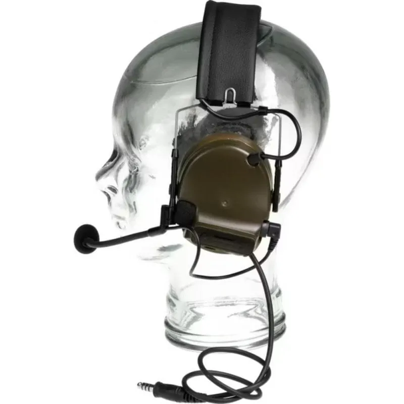 Auricolari Z-Tactical Comtac III con cavo, microfono e cancellazione rumore, verde - immagine 1