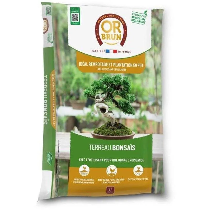 Terriccio OR Brun per Bonsai 6L con Pozzolana - Pronto all'Uso - immagine 1