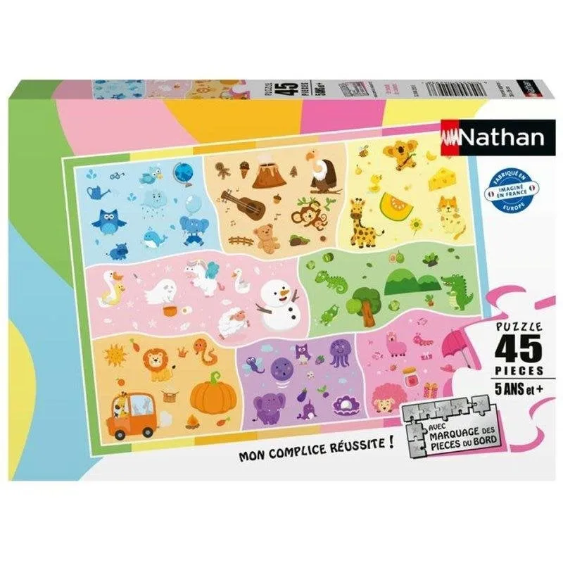 Puzzle Bambini Nathan 45 Pezzi 'A World Of Colours' 5+ Anni Sezioni Colori - immagine 1