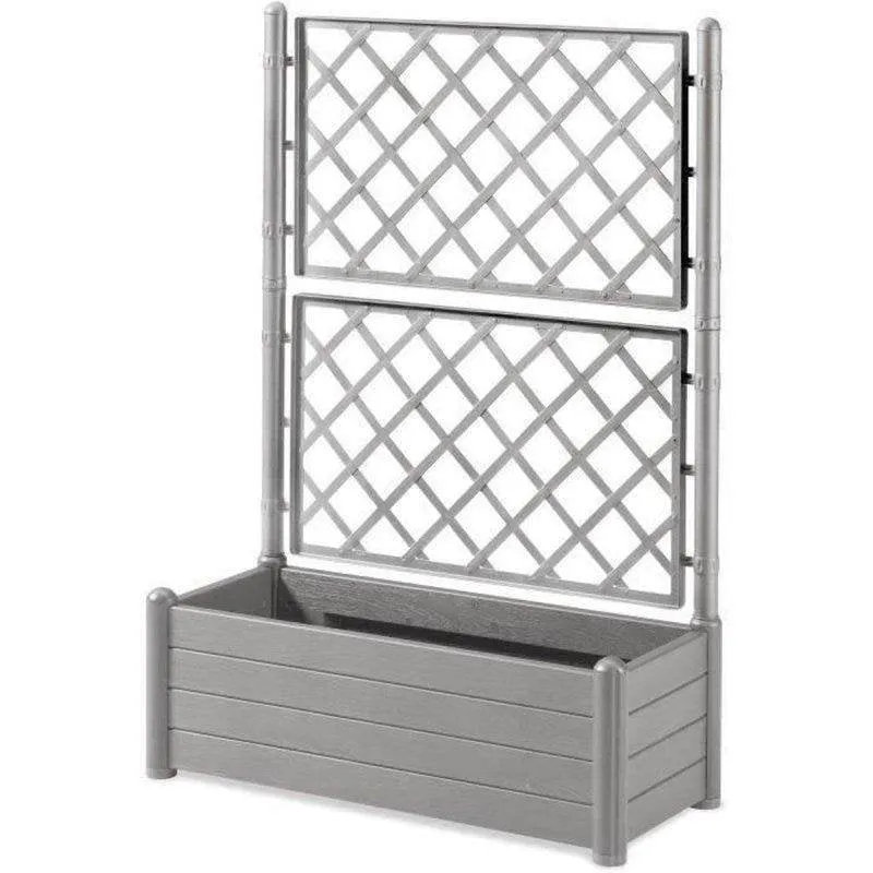 Jardiniera Stefanplast Italia 100 x 43 x 142 cm Grigio pietra effetto legno - immagine 1