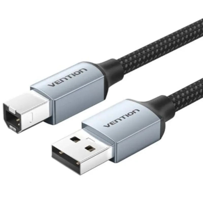 Cavo USB 2.0 Vention CTT USB-A a USB-B 10 m Grigio - immagine 1