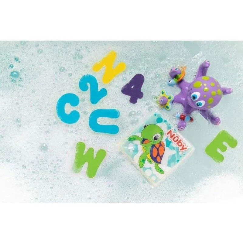 Set Nuby 36 Lettere e Numeri Spuma Bagno +12 Mesi - immagine 1