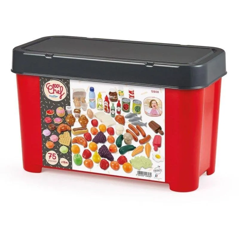 Set Alimentazione Bambini 75 Pezzi Ecoiffier Con Cassetto - immagine 1