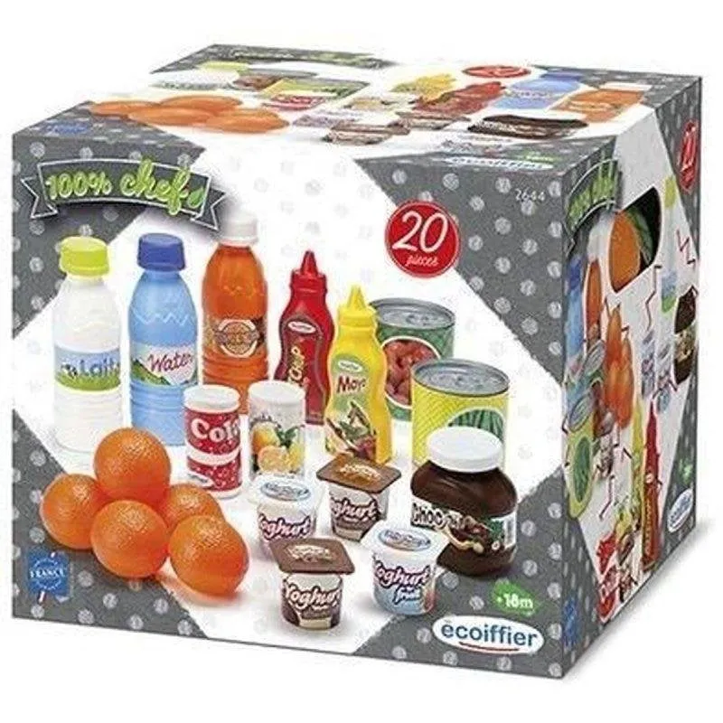 Kit Alimentazione Ecoiffier 100% Chef Pack Drive 20 Pezzi - immagine 1