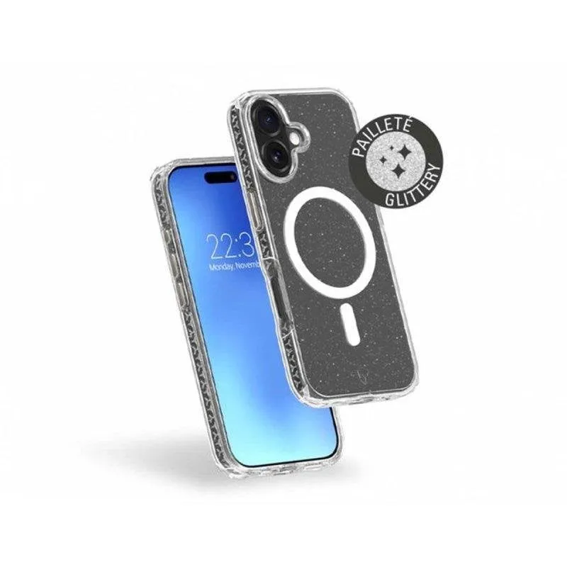 Cover Force Case Air Xtrem Magsafe Trasparente Glitter Multistrato per iPhone 17 - immagine 1
