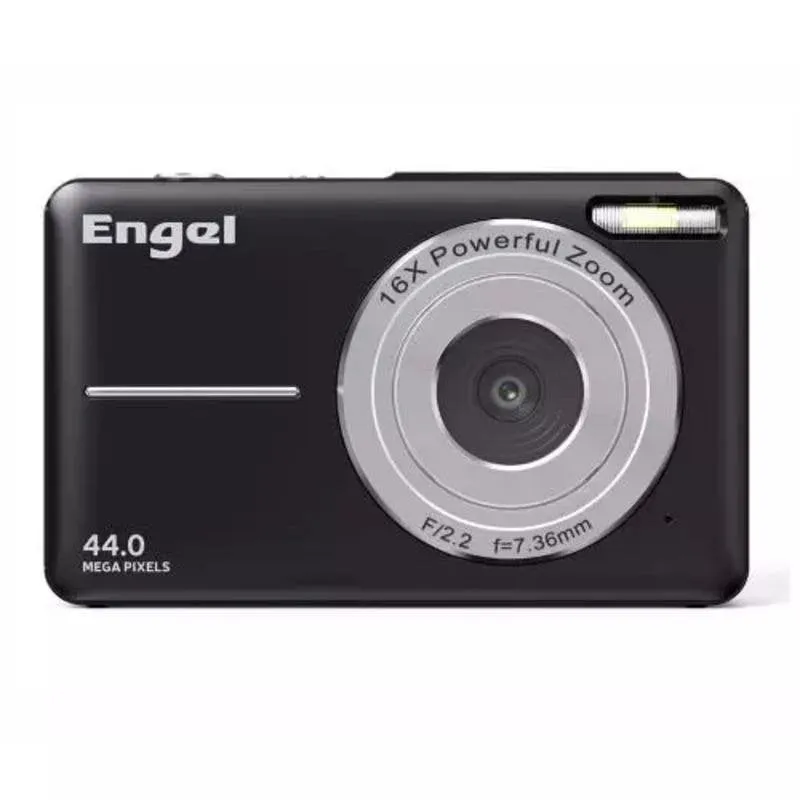 Fotocamera Compatta Engel compacta 2.4 pollici 44MP Zoom 16x USB C Nero - immagine 1