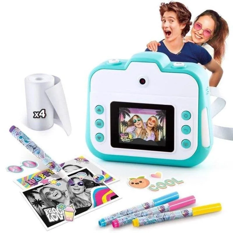 Fotocamera Istantanea Canal Toys Creator Ricaricabile LCD Colore Rosa - immagine 1