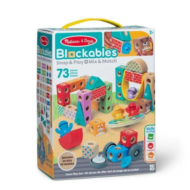 Melissa & Doug La Ville Blockables Set Da 73 Pezzi 6074901 - immagine 1