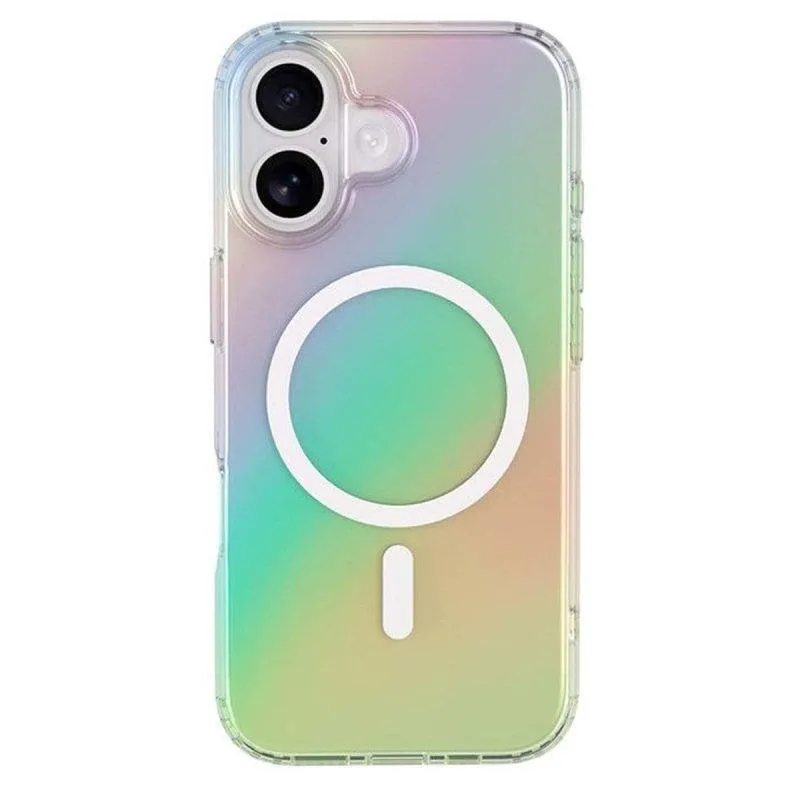 Cover Bigben Ibrida TPU PC Iridescente Olografica Antishock per iPhone 17 - immagine 1