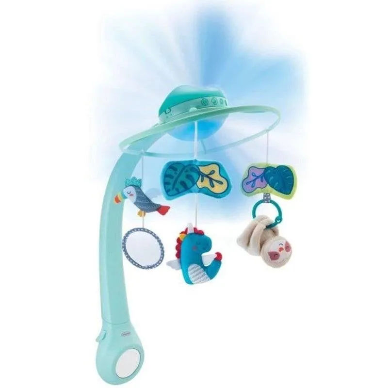 Proiettore Infantino Jolis Rêves 3 in 1 Musicale 8 Suoni Verde Portatile - immagine 1