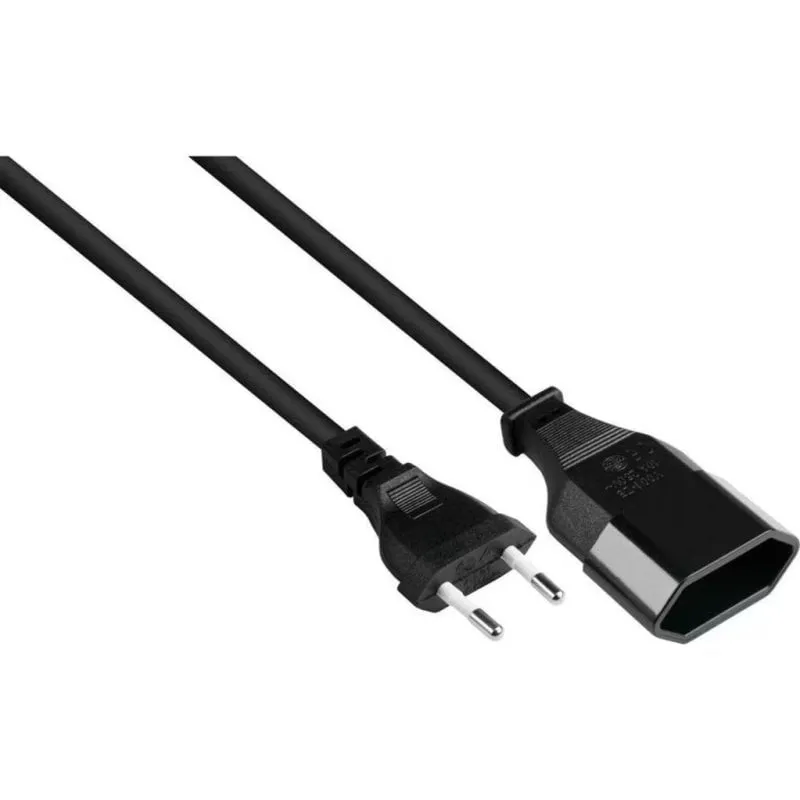 Cavo di estensione Varia Tipo C CEE 7/3 2 m Nero - immagine 1