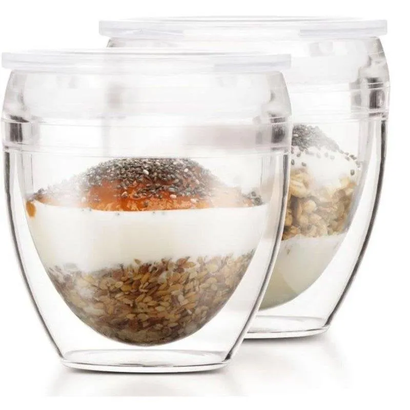 Tazza da Viaggio Bodum Pavina To Go 250 ml Doppia Parete 2 Pezzi - immagine 1
