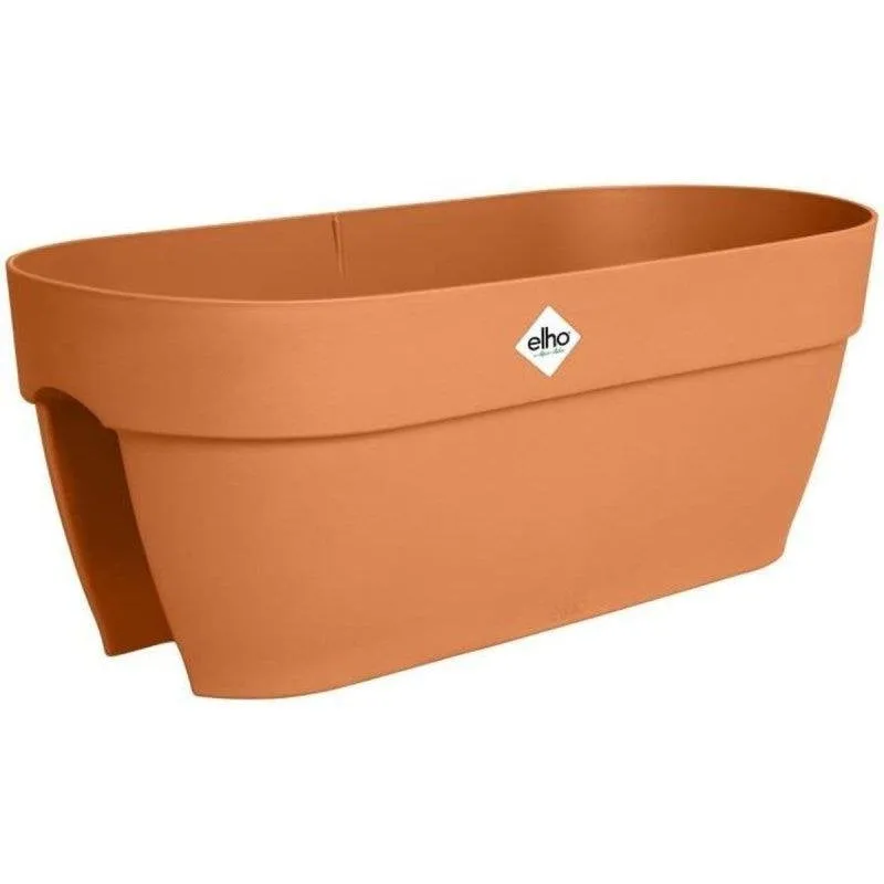 Vaso da balcone Elho Vibia Campana Flower Bridge 60 marrone polipropilene riciclato drenaggio integrato - immagine 1