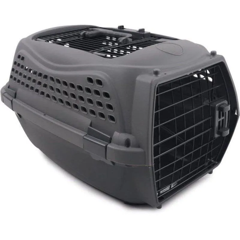 Gabbia M Pets Eco Giro Taglia S Grigio Porta Metallica - immagine 1