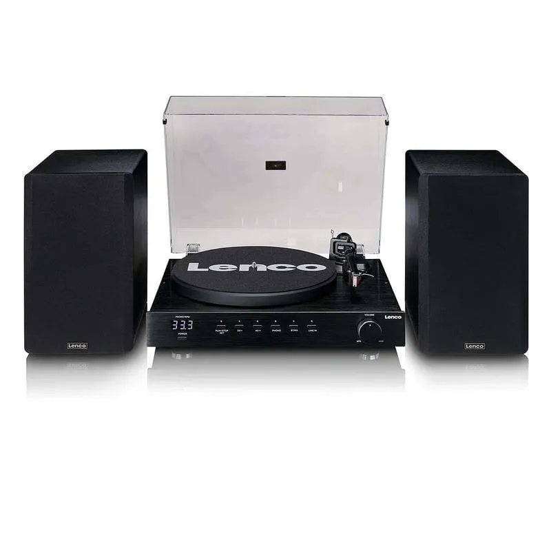 Piatto Turntable Lenco LS-700BK Bluetooth 5.2 Amplificatore 2x100W RMS - immagine 1