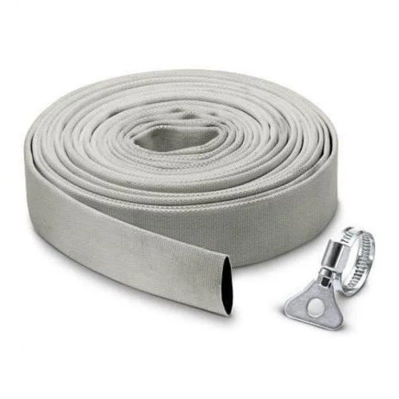 Kit Tubo Piatto Kärcher 10 M 32 Mm Fascetta Inox 5 Bar Beige - immagine 1