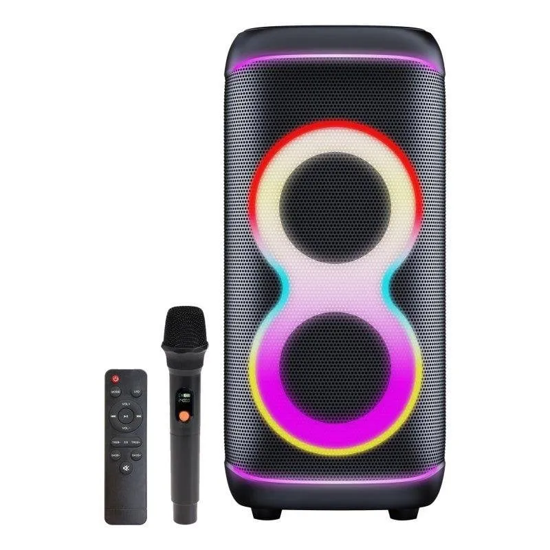 Altoparlanti Denver Party wireless 100W con Bluetooth e luci LED colorate - immagine 1