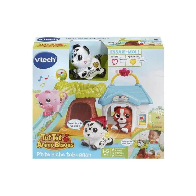 Gioco educativo VTech Tut Tut Animo Bisous P'tite Niche Toboggan Cookie Luci Suoni - immagine 1