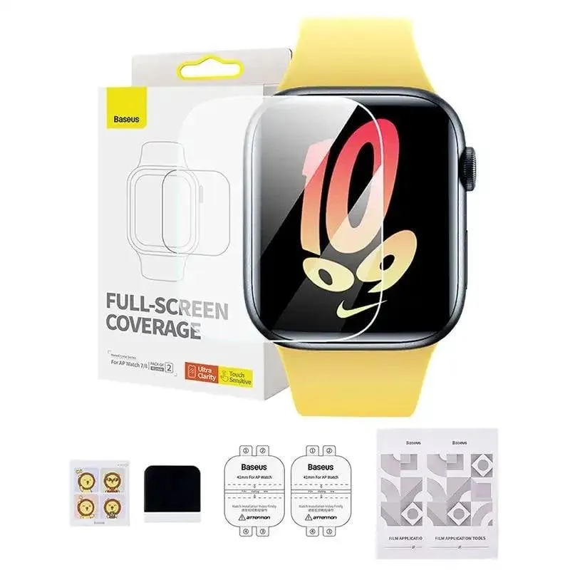 Pellicola protettiva Baseus NanoCrystal 41mm AP Watch 7/8 Trasparente - immagine 1