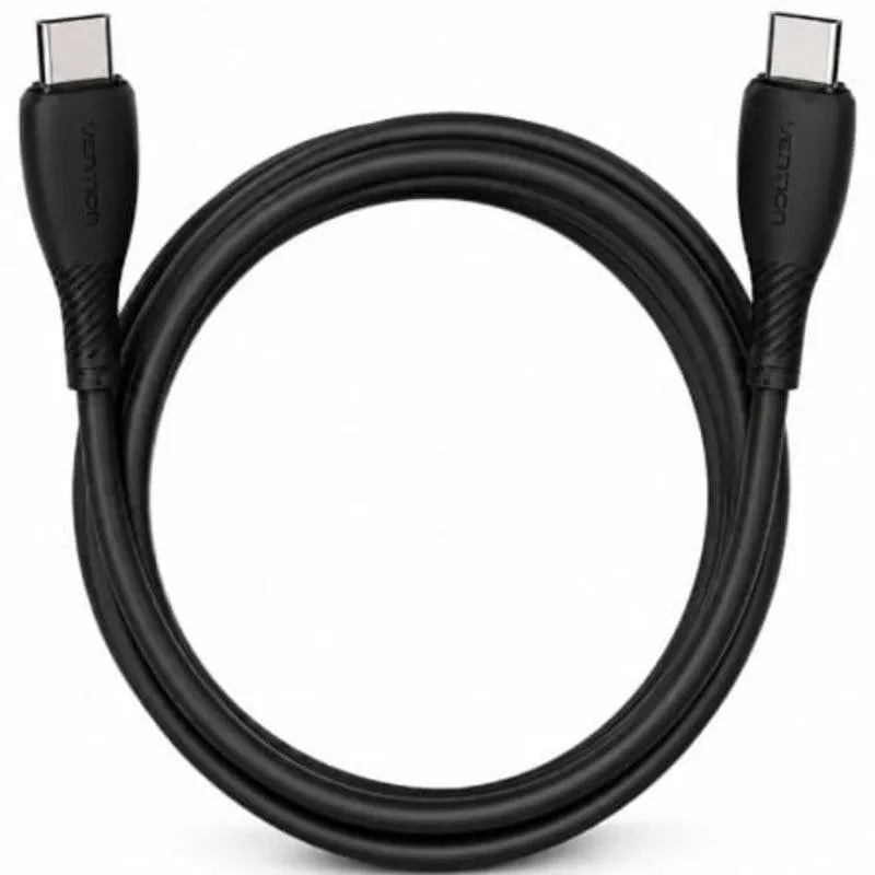 Cavo Vention USB-C Maschio a Maschio 60W 480Mbps 1m Nero - immagine 1