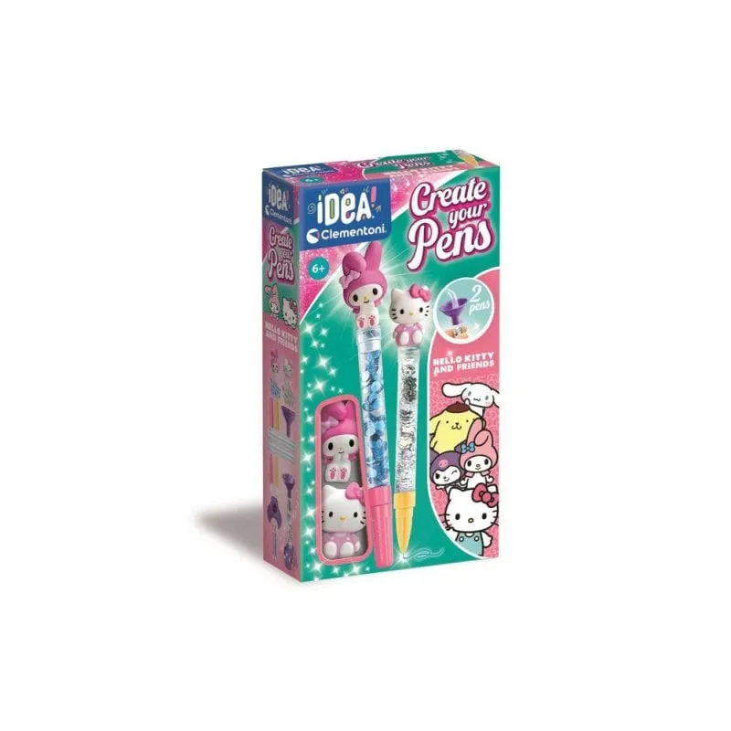 Penna Clementoni Idea! Create Your Pens Set 2 Hello Kitty My Melody personalizzabili - immagine 1