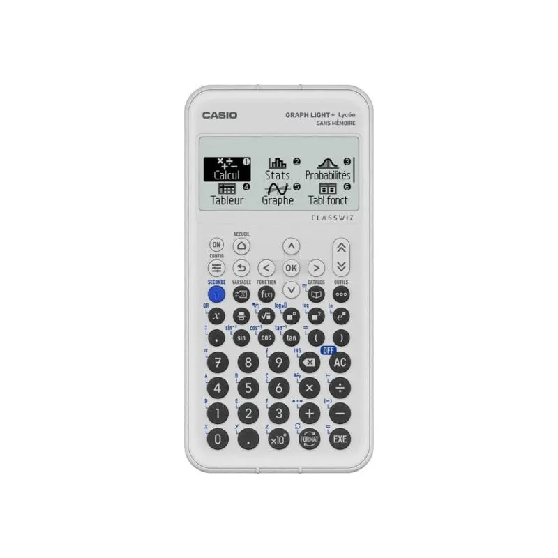 Calcolatrice Casio GraphLight Plus Grafica 8 righe 21 caratteri Grigia - immagine 1
