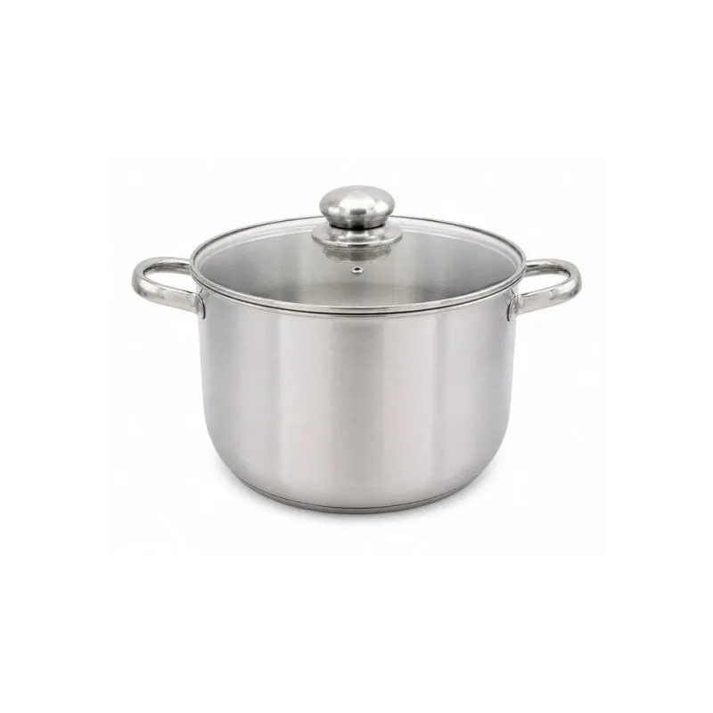Casseruola Baumalu Alta Acciaio Inox 32L 36cm Coperchio Professionale - immagine 1