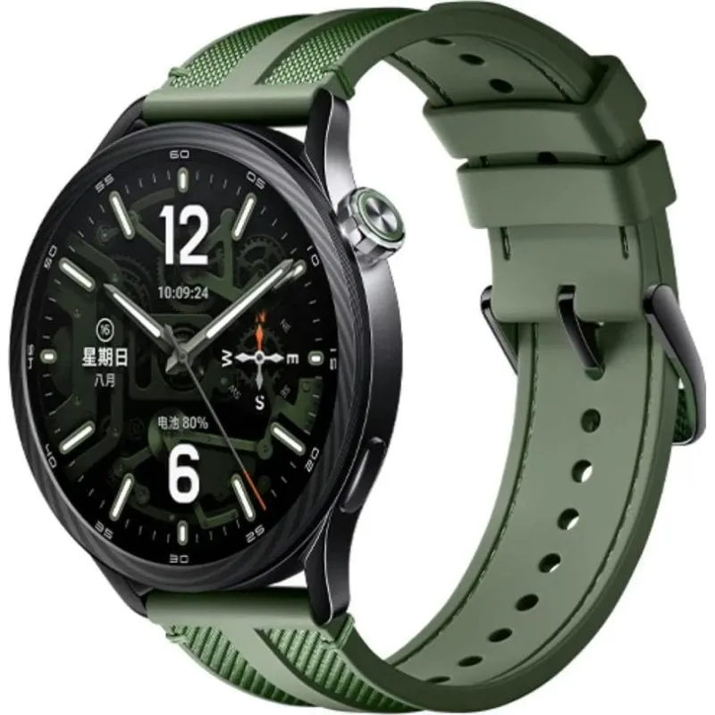 Xiaomi Watch S5 Bluetooth NFC 46mm Nero Cinturino Verde Taglia Unica Impermeabile 5 ATM SpO2 - immagine 1
