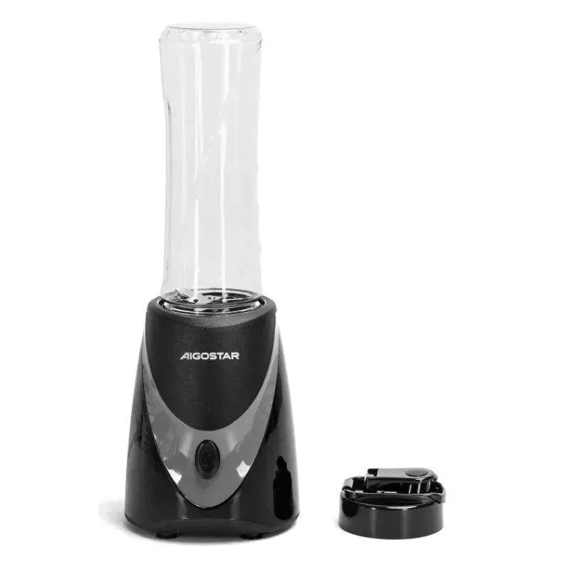 Frullatore da bicchiere portatile Aigostar 0,5 L 250 W Nero Trasparente - immagine 1