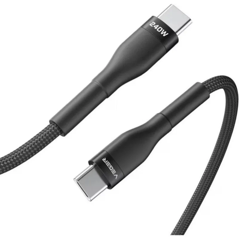 Cavo Veger USB-C a USB-C 240W PD 1.5m Nero - immagine 1