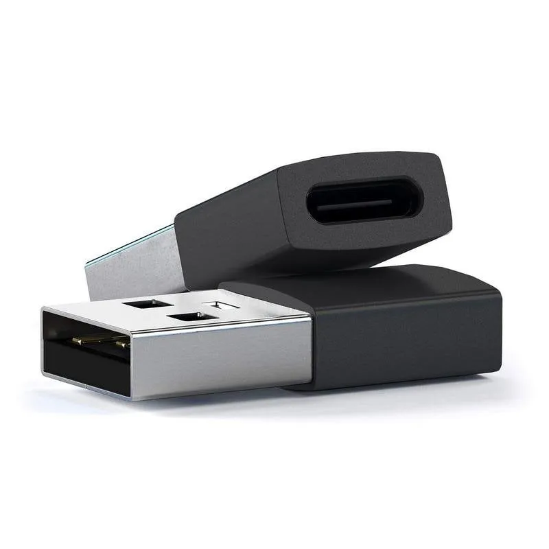 Adattatore USB 3.0 USB-A a USB-C Satechi Nero (pack da 2) - immagine 1