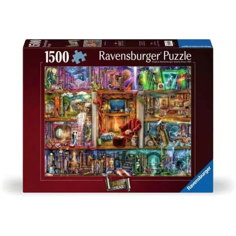 Puzzle Ravensburger 1500 pezzi La Grande Biblioteca - immagine 1