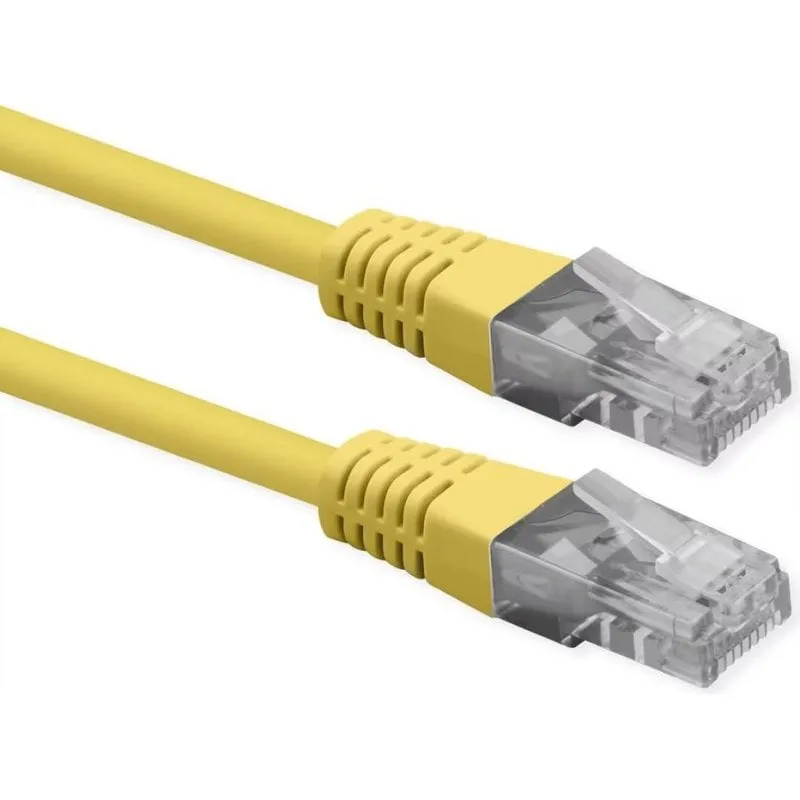 Cavo di rete Roline CAT6 U/UTP RJ45 0,30 m Giallo - immagine 1