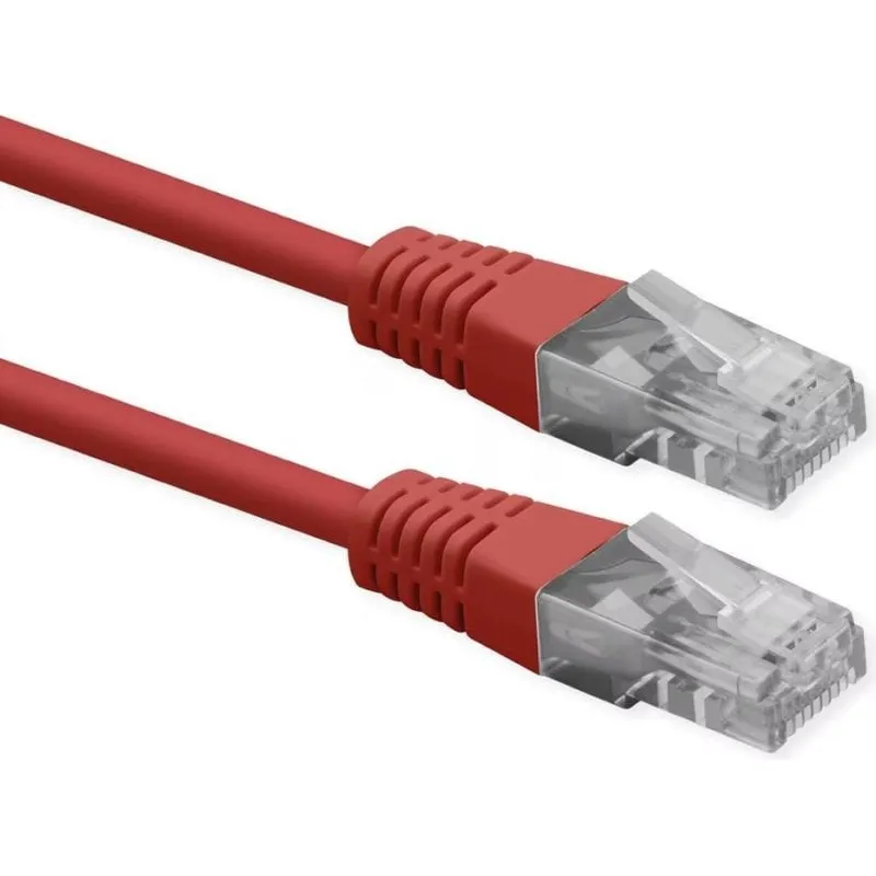 Cavo di rete Roline Cat.6 U/UTP 0,3 m Rosso - immagine 1