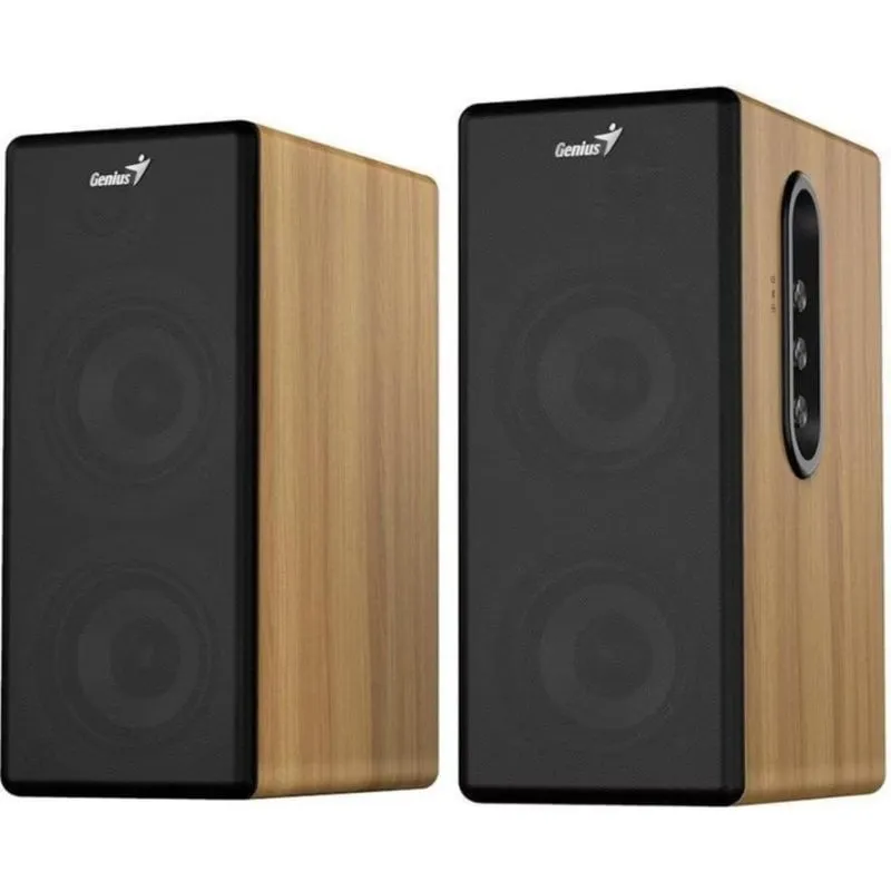 Altoparlanti Genius PC Bluetooth 45W con legno e regolazioni audio - immagine 1