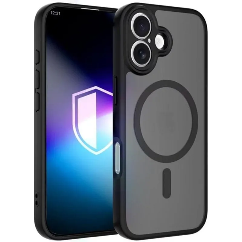Funda para móvil 3MK Misty MagCase Backcover PC TPU Nera MagSafe per Apple iPhone 16 - immagine 1