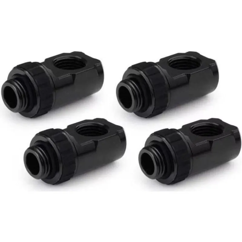 Refrigerazione Liquida Alphacool Apex Grip Fitting 90° girevole nero - immagine 1