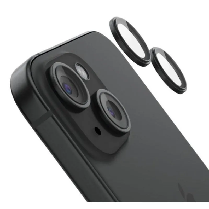 Protettore per fotocamera Belkin ScreenForce iPhone 15/15 Plus Vetro temperato 9H 2 pezzi - immagine 1