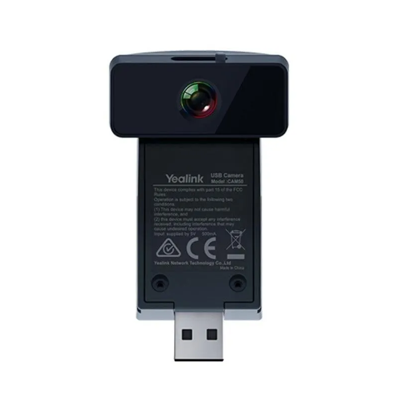 Webcam Yealink CAM50 HD 720p 2 MP USB Nero - immagine 1