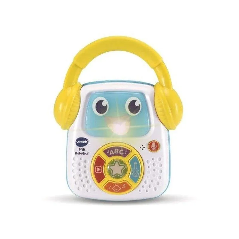 Lettore Musicale VTech P'tit Baladeur 5 Modalità, Luci, Registrazione (9-36 Mesi) - immagine 1